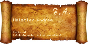 Heiszler Andrea névjegykártya